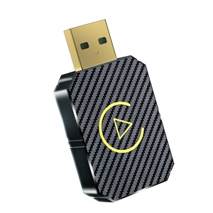 迷你2合1通用USB Carplay碳罐盒有线连接无线Carplay适配器和苹果手机安卓车 - Product Image 1