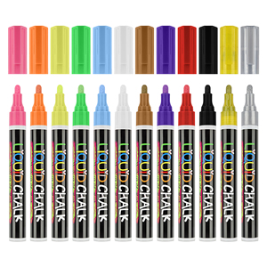 Fabrik preis OEM ungiftig lösch bare <span class=keywords><strong>reversible</strong></span> Spitze 6mm trocken abwisch barer und nass abwisch barer flüssiger Kreide markierung stift auf Wasserbasis