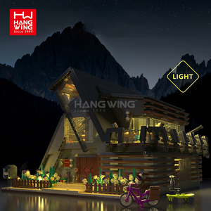 Hw 3832pcs Lambda Nhà Mô Hình Kit khối xây dựng Bộ Giáo dục biệt thự sang trọng STEM học tập xây dựng gạch đồ chơi cho trẻ em - Product Image 3