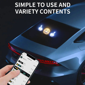 K12LED Car Sign Programmable <strong>LED</strong> <strong>Matrix</strong> Panel Flexible Screen <strong>Display</strong> <strong>Message</strong> Scrolling Sign APP <strong>Control</strong> for Cars Shop Bar Party - Product Image 3