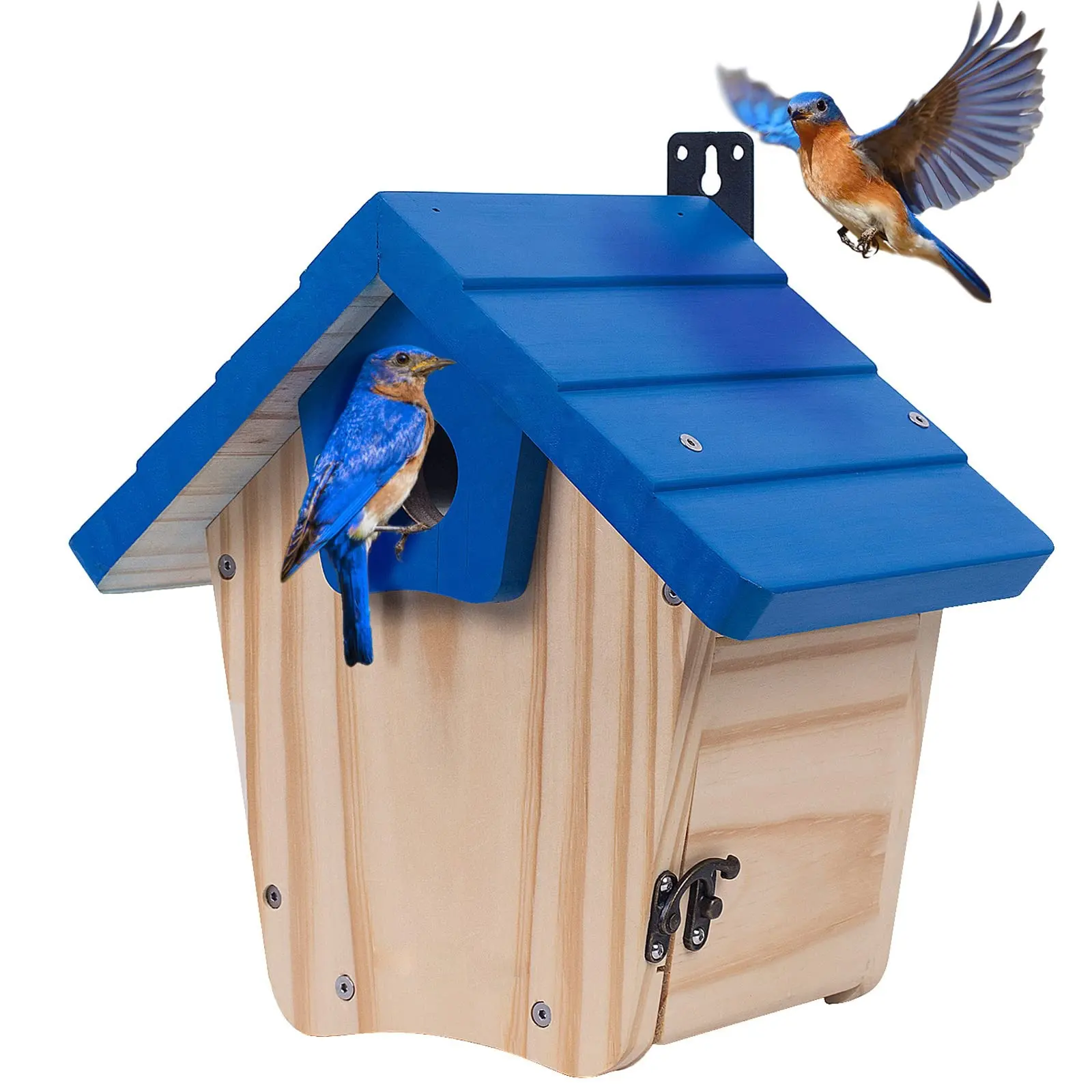 Populaire nouvelle volière en bois créative personnalisée terrasse de jardin décorative extérieure maison d'oiseau en bois