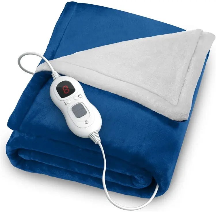 2023 Fast Heater Washable Warm Heated Heater Throw Blanket Warmer Flannel Electric Blanket Heated
