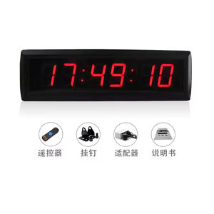 Ganxin 1,8 дюймов 6-значный электронный светодиодный дисплей Цифровой настенный для домашнего стола офис с функцией обратного Отсчета Секундомер Таймер - Product Image 6