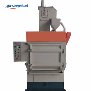 Bilyeli temizleyici dahili döner paletli lastik kayış kumlama makinesi döküm pas kaldırmak için kum Blaster takla kemer - Product Image 4