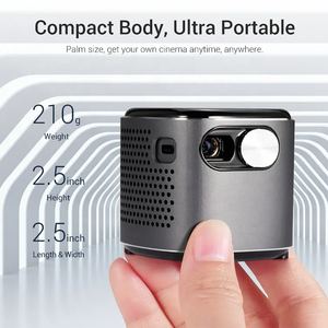 Pico Design Mini portátil inteligente Android 9,0 alto brillo 5G WIFI inalámbrico DLP película proyector de cine en casa - Product Image 2