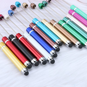 Katı Pastel çoklu DIY boncuklu ekran dokunmatik kalem çeşitli renkler toplu toptan bir boncuk fantezi plastik boncuklu beapen kalem ekleyin - Product Image 5