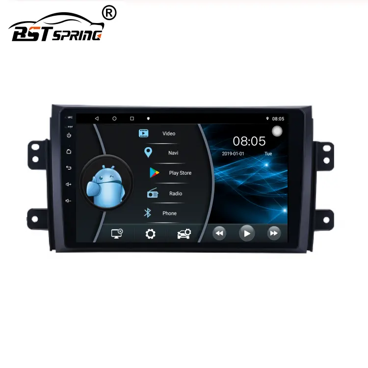 Android Car Đài Phát Thanh Dvd Player Cho SUZUKI SX4 FIAT SEDICI 2016 Với Gps Navigation