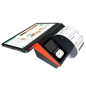 Newest Design NB11 <strong>Android</strong> 13 11 Inch 10 Point Touch Ultra-thin <strong>POS</strong> with 80mm Thermal Printer 2d Scanner NFC <strong>RJ11</strong> RJ12 Interface - Product Image 6