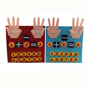 Montessori Toddler Felt Finger Toys Math <strong>Learning</strong> <strong>Number</strong> <strong>Counting</strong> Felt Finger Boards Children Educational Busy Boards