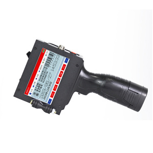 Tragbarer 25,4-mm-Hand-Tintenstrahldrucker zum Codieren von Plastik flaschen Verfalls daten Chargen nummern QR-Codes Logo Handbuch Papier Metall