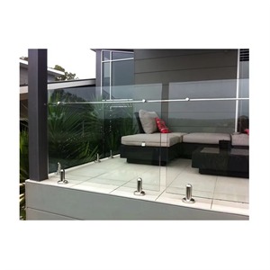 Foshan Factory Direct Custom Stainless Steel Spigot Frameless Glass Panel Exterior Railing <strong>Pool</strong> Glass <strong>Fence</strong> - Product Image 5