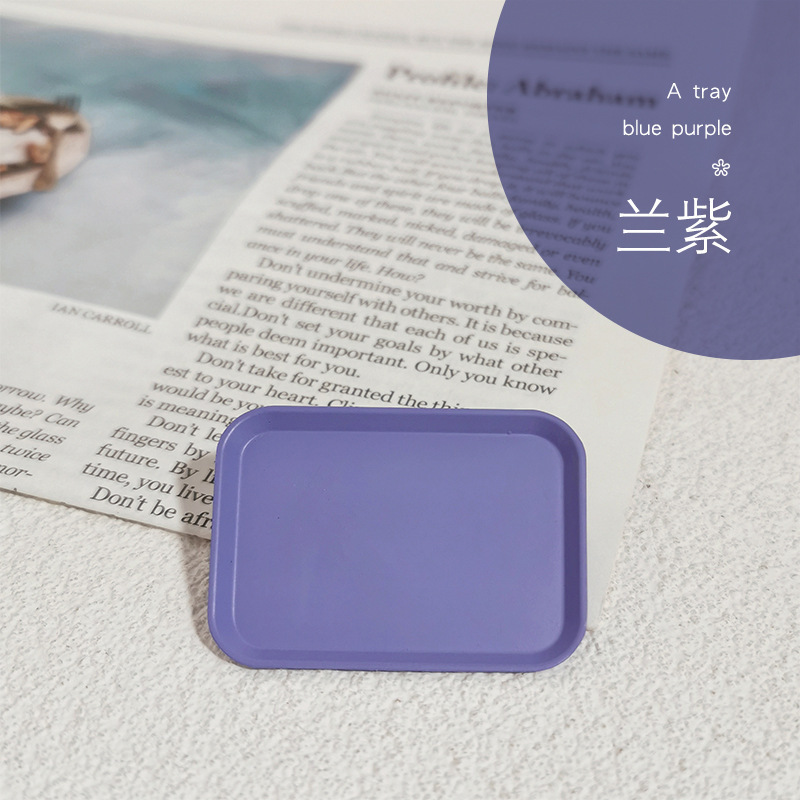 Plateau coloré A - Bleu et violet