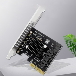 PCIe เป็น4พอร์ตฮับ USB3.0 + SATA พลังงาน15Pin 5Gbps PCI Express การ์ดขยาย USB 3.0อะแดปเตอร์สำหรับ2U/เคสพีซีเดสก์ท็อป4U - Product Image 5