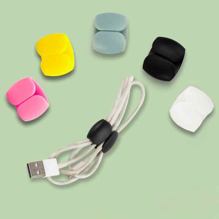Simple Multi-Function Winder with Flexible Design for Kitchen Use for Earphone Charging & Data Cable Storage