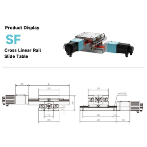 28mm Rail Width CNC Lathe Compound Cross Slide <strong>Linear</strong> Guide Rail <strong>Sliding</strong> Table <strong>Unit</strong> with Custom Service - Product Image 2