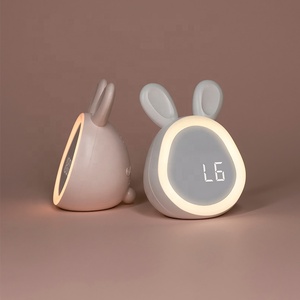 Cartoon Cute Rabbit Timer Wecker Smart Light Intelligente Sensor LED Wake Up Nachtlicht uhr bestes Geschenk - Product Image 5