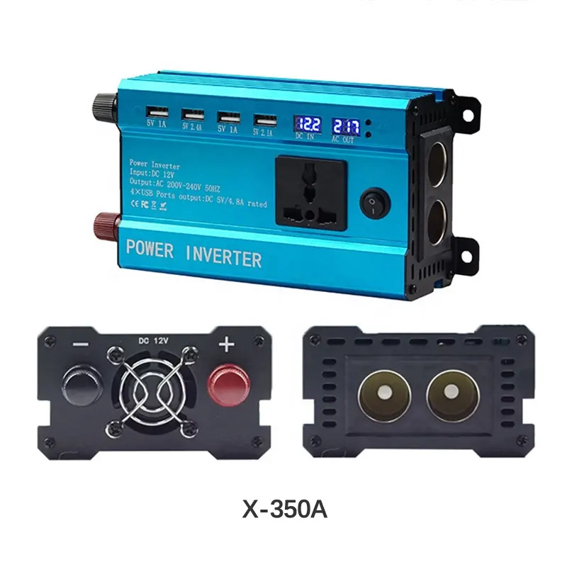 LED Xe Power Inverter 12V-72V Đến 110V/220V 350W/450W/750W/850W/1500W Modified Sine Wave Xe Điện Ngoài Trời Biến Tần