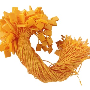 Cadena de etiqueta colgante cuadrada de moda de fábrica para accesorios Cuerda de etiqueta de ropa para accesorios de ropa Bloqueo de etiqueta colgante normal Plasti - Product Image 2