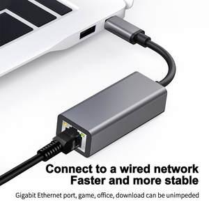 Doonjiey Gigabit Ethernet adaptörü usb c ağ kartı RJ45 Lan 10/100/1000 Mbps harici pc laptop için tip c to lan kartı - Product Image 3