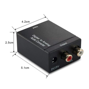 Factory Wholesale 3.5mm Audio Jack Camera Converter <strong>Analog</strong> Digital Audio Decoder Decoder for HD 1080p Video Audio Accessories - Product Image 3