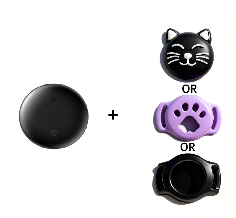 F10-blanc + manchon en silicone pour animaux de compagnie (1 paquet)