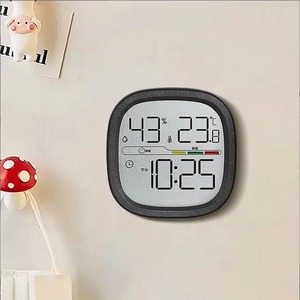 Новые тонкие электронные будильники, простой многофункциональный ЖК-дисплей, температура и влажность, цифровые аналоговые цифровые магнитные часы - Product Image 4