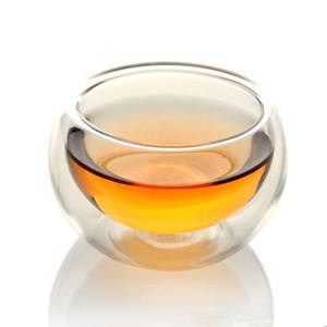高品质双壁玻璃浓缩茶杯饮料啤酒玻璃杯，带有定制徽标作为礼品隔热透明玻璃