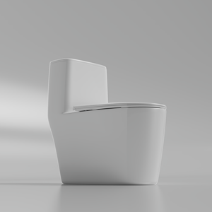 No.4 tek parça tuvalet, çift floş 1.1/1.6 GPF banyo için uzatılmış standart tuvalet, rahat koltuk ile tuvalet - Product Image 3