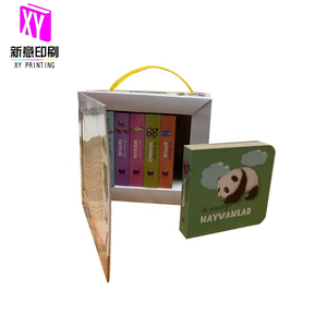 免费样品定制纸板书盒套装印刷迷你儿童书籍着色书 - Product Image 6