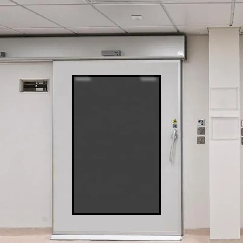 JST-Sensores de operación desinfectables de aluminio, reducción de sonido aérea, puerta hermética de entrada de hospital