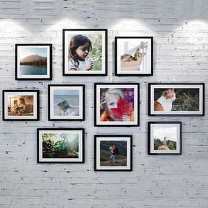 マット付き5x7またはマットなし8x10用の高解像度ガラス製の8x10額縁、壁取り付けフォトフレーム - Product Image 3