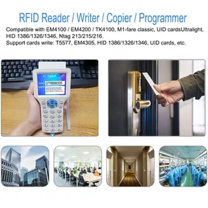 RFID 10 Frequenz NFC Smart Card Programmierer 125KHz 13,56 MHz Verschlüsse lter Decoder Beschreibbarer Schlüssel USB Hotel Access Control Cards Reader