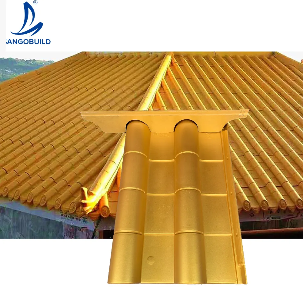 sangobuild excellent building material corrosion resistance antique plastic roof tiles for Asia China Japan temple