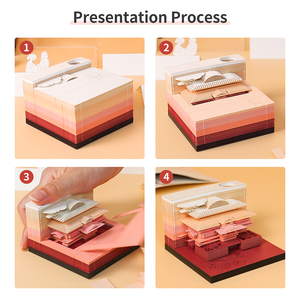 Anime Building <strong>Block</strong> Paper Craft 3D <strong>Memo</strong> Pad <strong>Cube</strong> Collection Building <strong>Block</strong> <strong>Shaped</strong> Notepad With Acrylic Pen Holder - Product Image 5