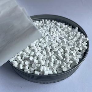 Contenido de Tio2 50% Masterbatch blanco Dióxido de titanio para filamento Pp Pe Pipe Rubber Master Batch