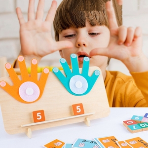Homeschool Montessori Manipulates Finger <strong>Counting</strong> Math Learning Number Toy for Toddler - Product Image 2