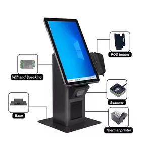 Quiosco POS de pantalla táctil dual de 15 pulgadas Sistema Windows Intel I3/i5/J4125/J6412 CPU Terminal de pago de pedido automático Caja registradora POS - Product Image 4