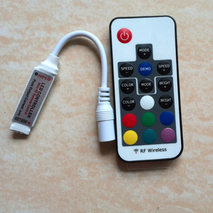 Mini RF RGB LED Controller Dimmer DC5-24V 17 Tasten Wireless Remote RGB LED-Controller - Product Image 5