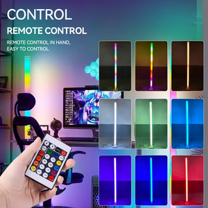 Fantezi köşe LED zemin lambası RGBW renkler değiştirilebilir USB şarj uzaktan & APP kontrol atmosfer 360 RGB tüp değnek ayakta lamba - Product Image 6