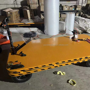 SW Hot Selling Moving Mini Platform Cargo <strong>Trolley</strong> <strong>Trailer</strong> Four Wheels <strong>Electric</strong> Platform <strong>Trolley</strong> for Industry
