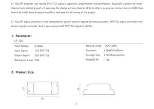 LTECH 2-6 kanal su geçirmez SPI sinyal amplifikatörü SPI (TTL) sinyal denetleyici LED ışık sinyal amplifikatörü - Product Image 3