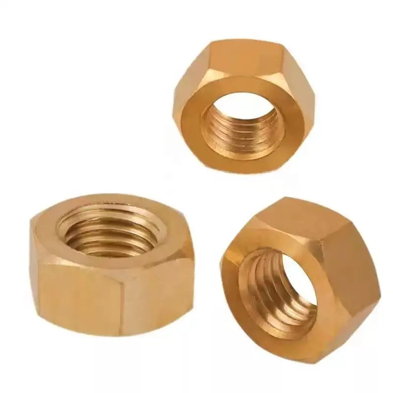 DIN934 Écrou hexagonal en laiton et cuivre Écrou mince Standard M4 M6 M8 M10