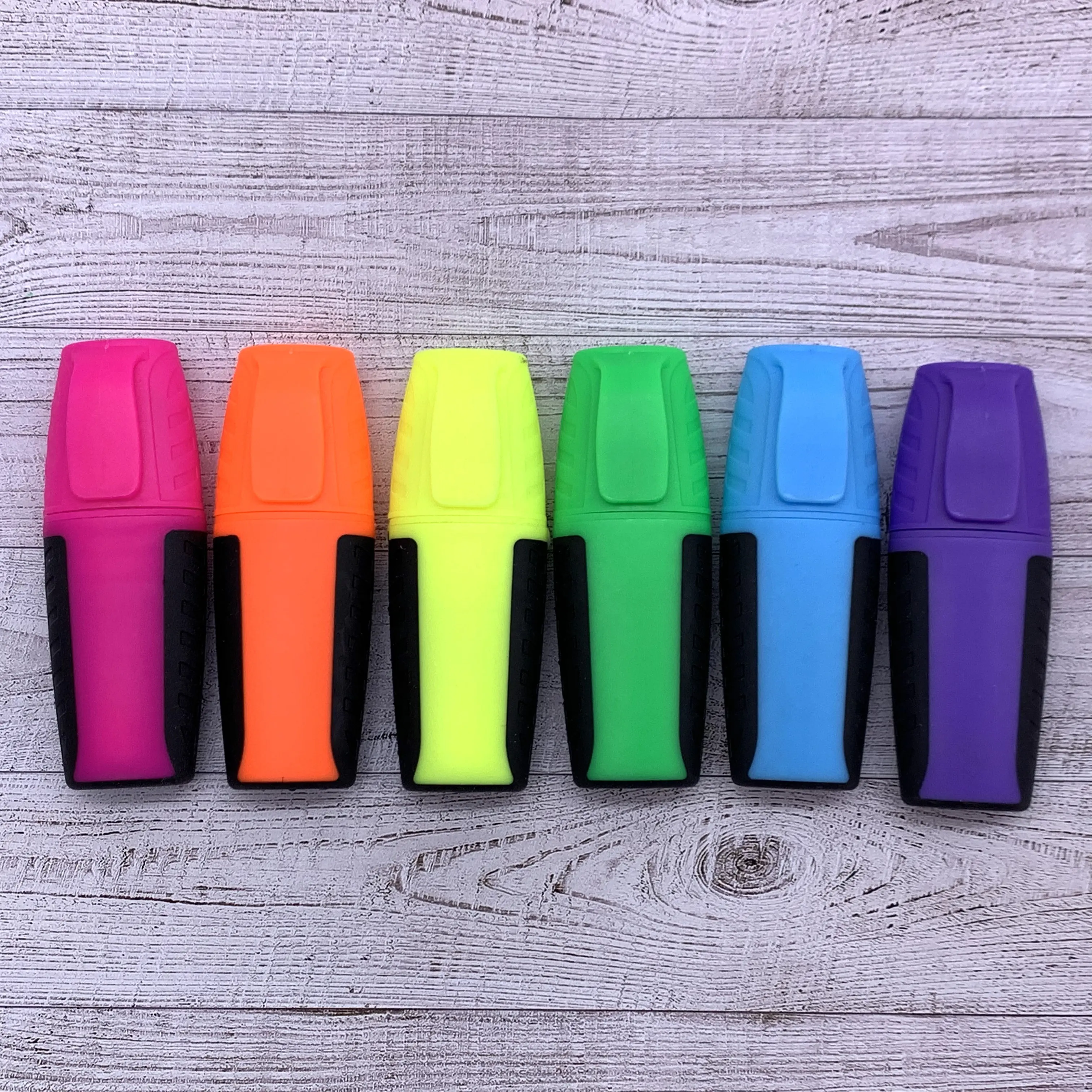 good quality cute mini short colorful school highlighter marker