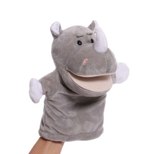 Özelleştirilebilir 23cm hayvan kukla karikatür peluş oyuncak bebek eğitim hayvan kukla oyun hikaye bebek peluş oyuncak