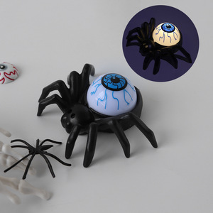 Cuostomized Usine Vente Halloween Décoratif Citrouille Lanterne Effrayant Globe Oculaire Araignée <span class=keywords><strong>Led</strong></span> Bougie Lumière