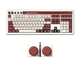 8BitDo Retro87メカニカルキーボードは、大きなキーを備えたレトロスタイルのグリーン半透明キーボードを備えています。 - Product Image 5
