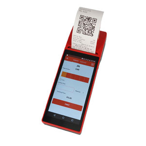 GOODCOM Terminal de pantalla táctil Pos Código Qr Dispositivo Android Sistemas Pos Máquina Pos de impresión de boletos de estacionamiento de mano - Product Image 2