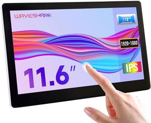 11.6 inch Capacitive Touch <strong>Screen</strong> LCD <strong>with</strong> <strong>Case</strong> Compatible <strong>with</strong> <strong>Raspberry</strong> <strong>Pi</strong> 1920*1080 H D M I i p s Supports Windows - Product Image 3