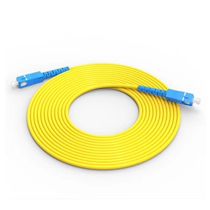 Tek modlu SC-SC 3m Fiber optik yama kablosu 1 çekirdek FTTH ve ağ G652D tek modlu Fiber cilalı UPC SC konnektörleri için kullanılır - Product Image 1