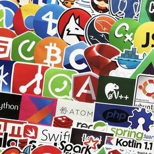 50 шт. программист фронтальный дев фоновым языков виниловый мультяшный программирования стикер